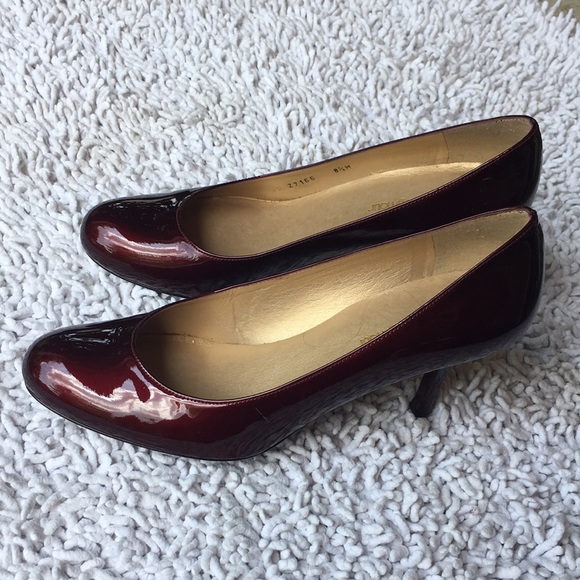 Mr Seymour by Stuart Weitzman Red Patent Leather Shoes size 8.5 - Picture 3 of 7